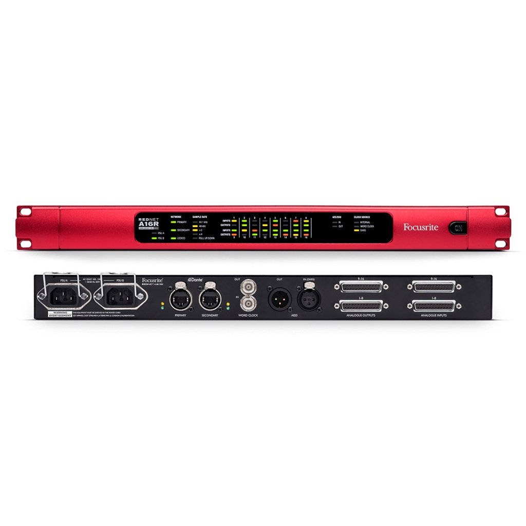 Focusrite REDNET A16R mk2 /Danteインターフェース Focusrite REDNET A16R MkII | Mediaspec