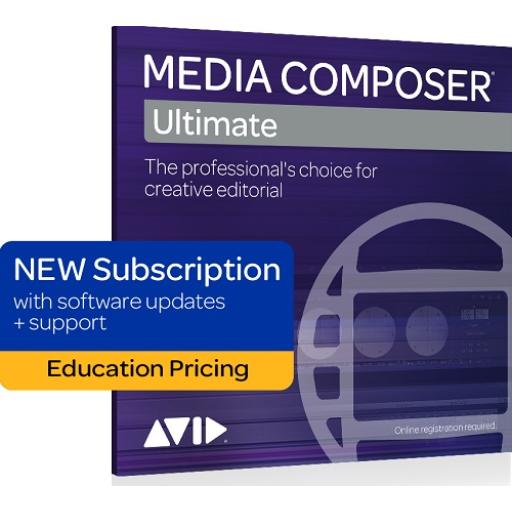 Avid Media Composer Ultimate 1-Year Subscription Renewal Education Pricing