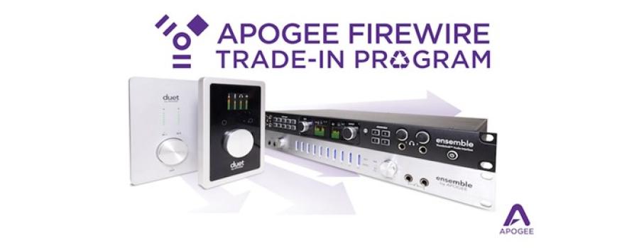 Apogee Duet and Ensemble FireWire Trade-In Program UK