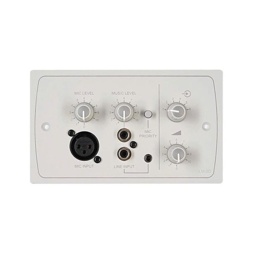 Cloud LM-2W Active Input/Source Plate ( Line and Mic ), White