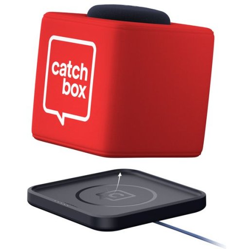 Catchbox Plus Cube incl charging base, Standard - Red