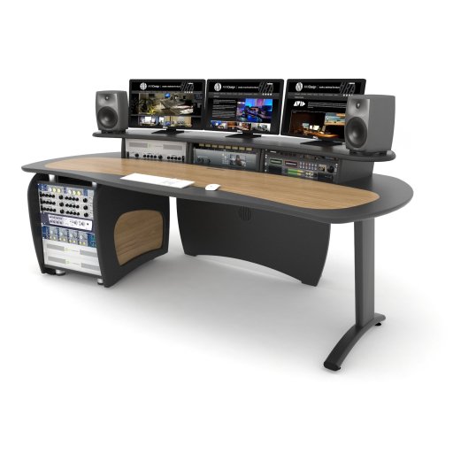 AKA Design ProEdit (B) Desk with 12u Rack