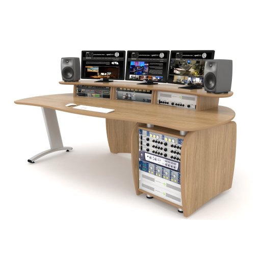 AKA Design ProLite (B) Desk with 12U Rack (right)