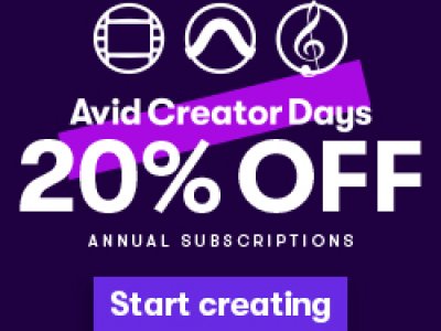 Avid 20% off Creative Days Promo