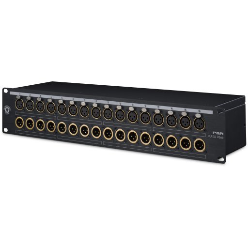 Black Lion PBR XLR 32 D-Sub - 32-point Gold-Plated XLR Patchbay