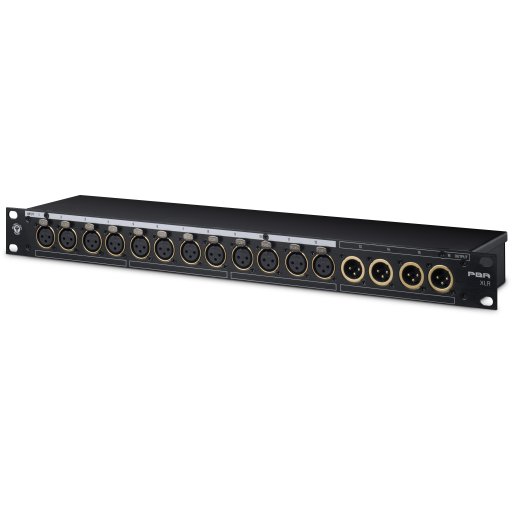 Black Lion PBR XLR 16-point Gold-Plated XLR Patchbay
