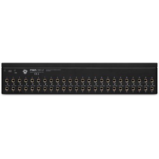 Black Lion PBR TRS3 48-point Gold-Plated TRS Patchbay with LED Display